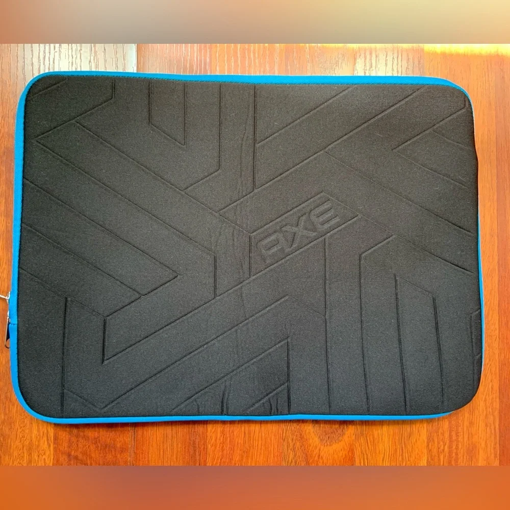 Axe Black Tablet/Laptop Sleeve with Blue Trim